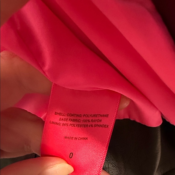 Torrid Black Leather Jacket with Leopard Collar - Picture 11 of 16